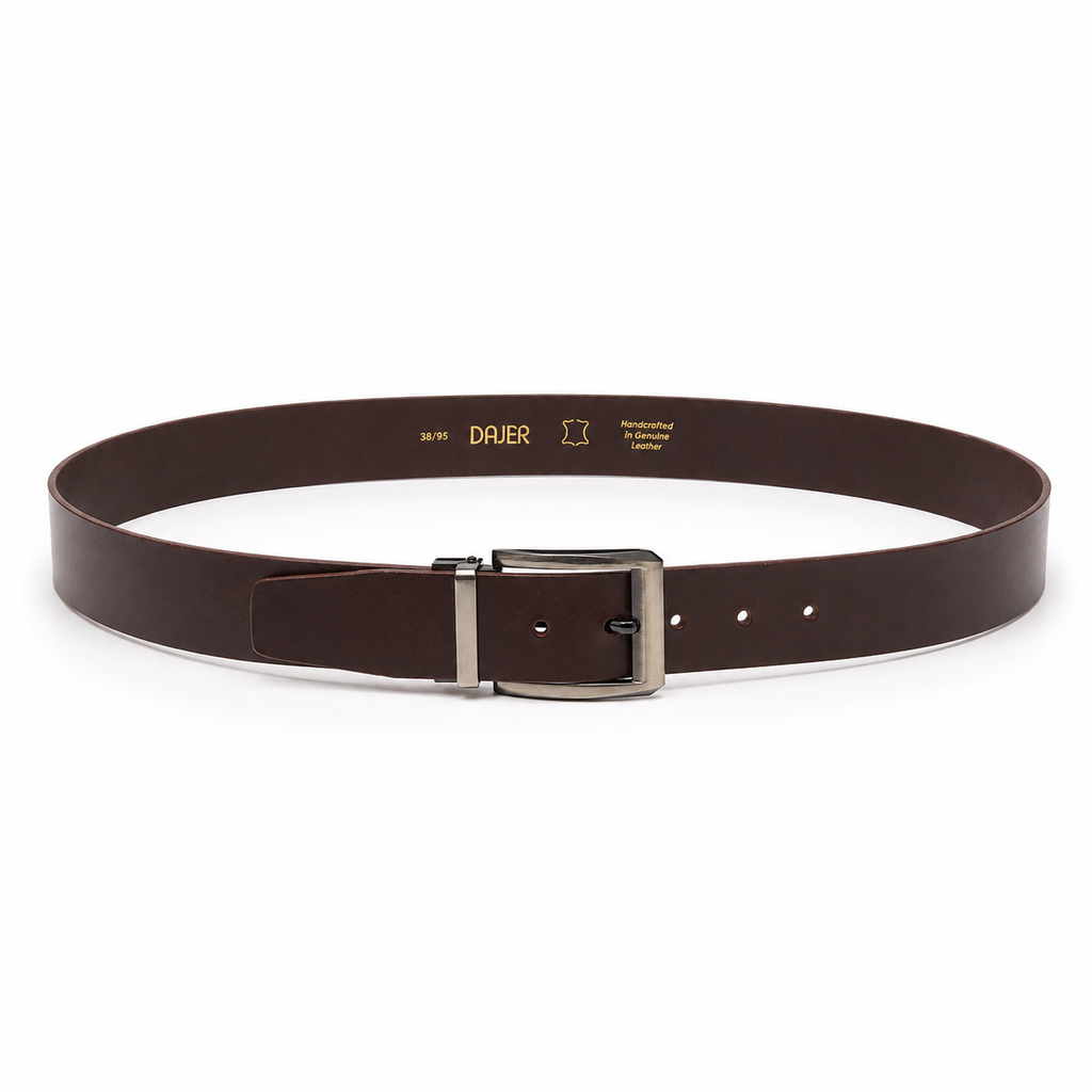 Men’s Brown Genuine Buffalo Leather Belt - 40 mm