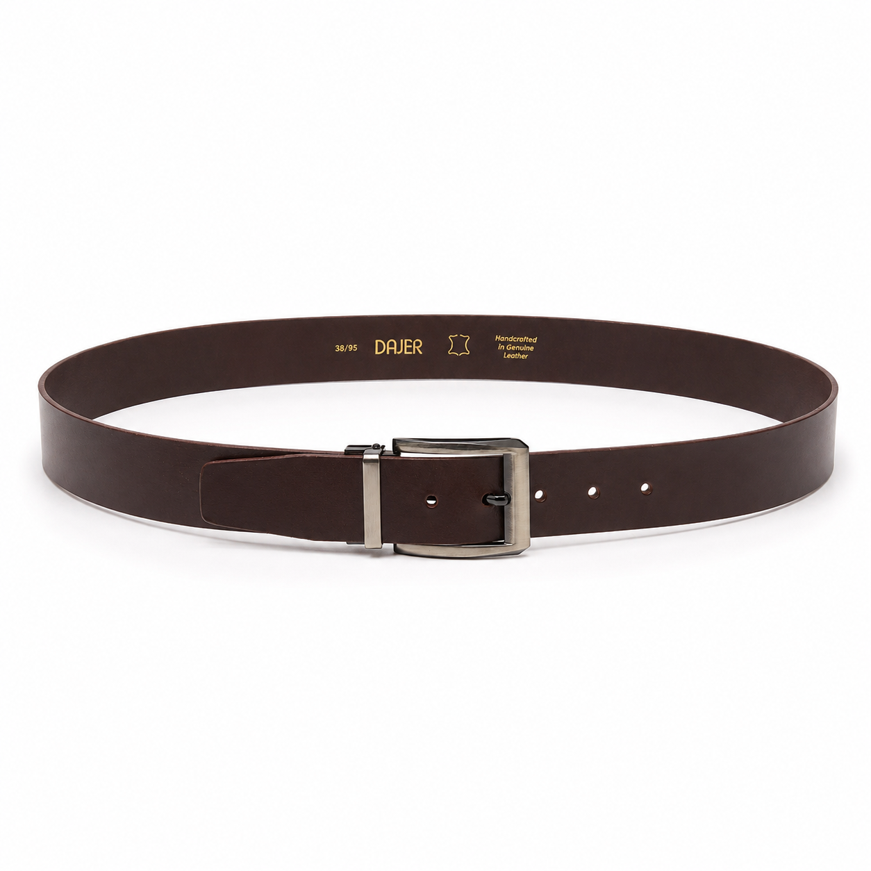 Men’s Brown Genuine Buffalo Leather Belt - 40 mm