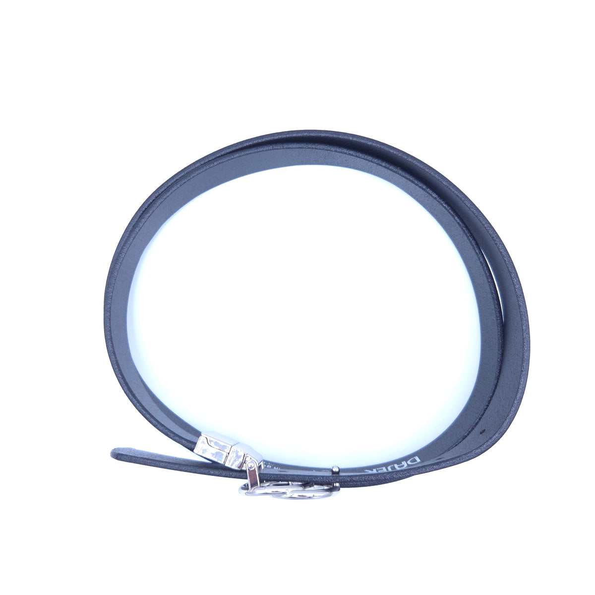 Women's Black Buffalo Leather Belts - 25 mm