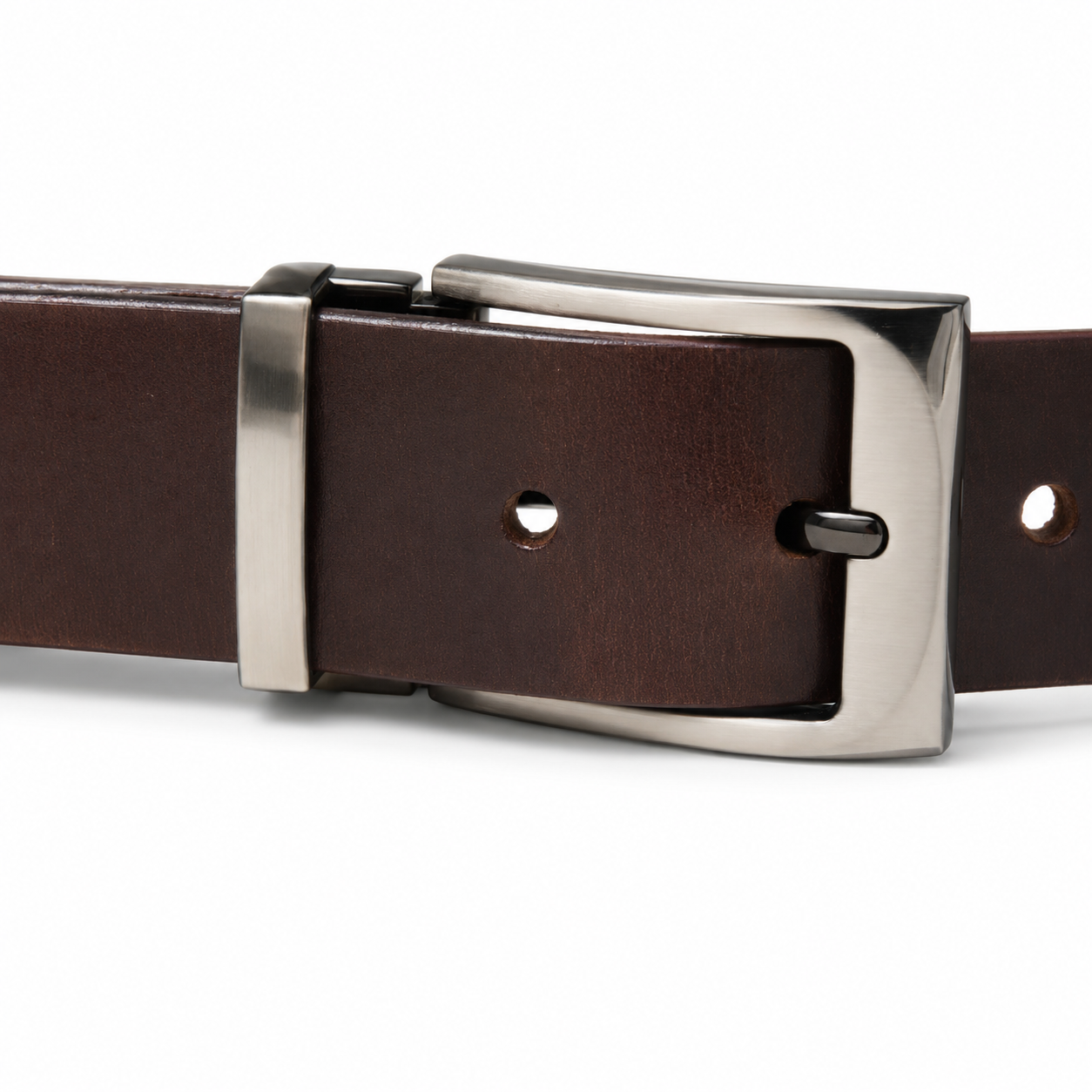 Men’s Brown Genuine Buffalo Leather Belt - 35 mm