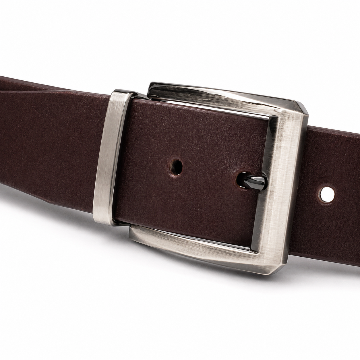 Men’s Brown Genuine Buffalo Leather Belt - 40 mm