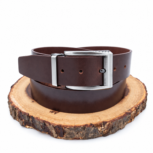 Men’s Brown Buffalo Leather Belt - 40 mm