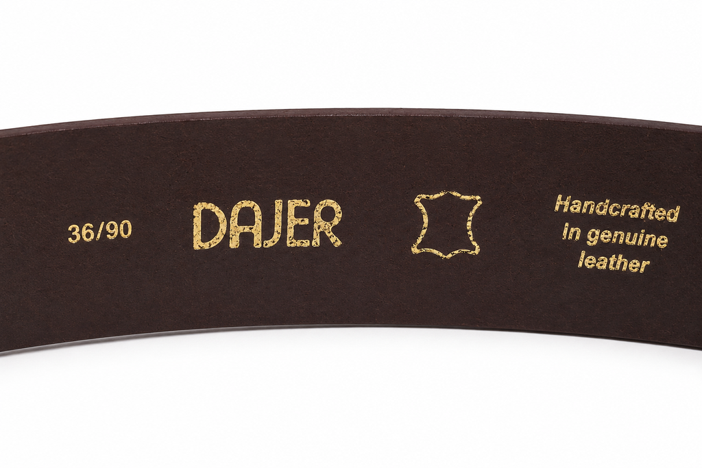 Men’s Brown Genuine Buffalo Leather Belt - 40 mm