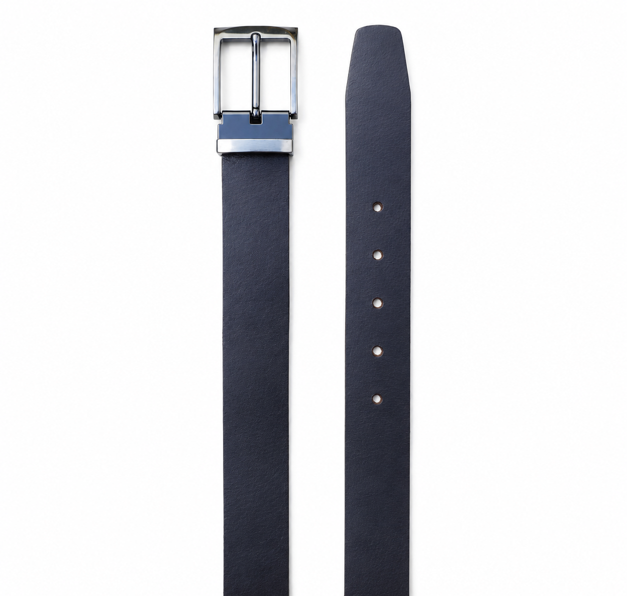 Men’s Black Genuine Buffalo Leather Belt - 35 mm