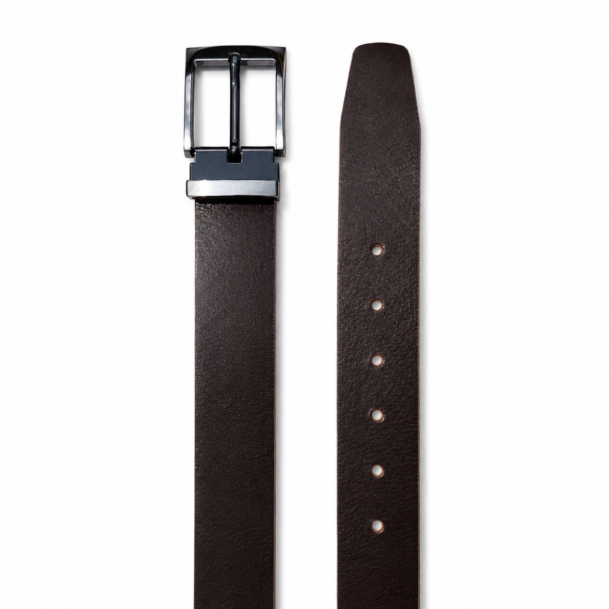 Men’s Brown Genuine Buffalo Leather Belt - 35 mm
